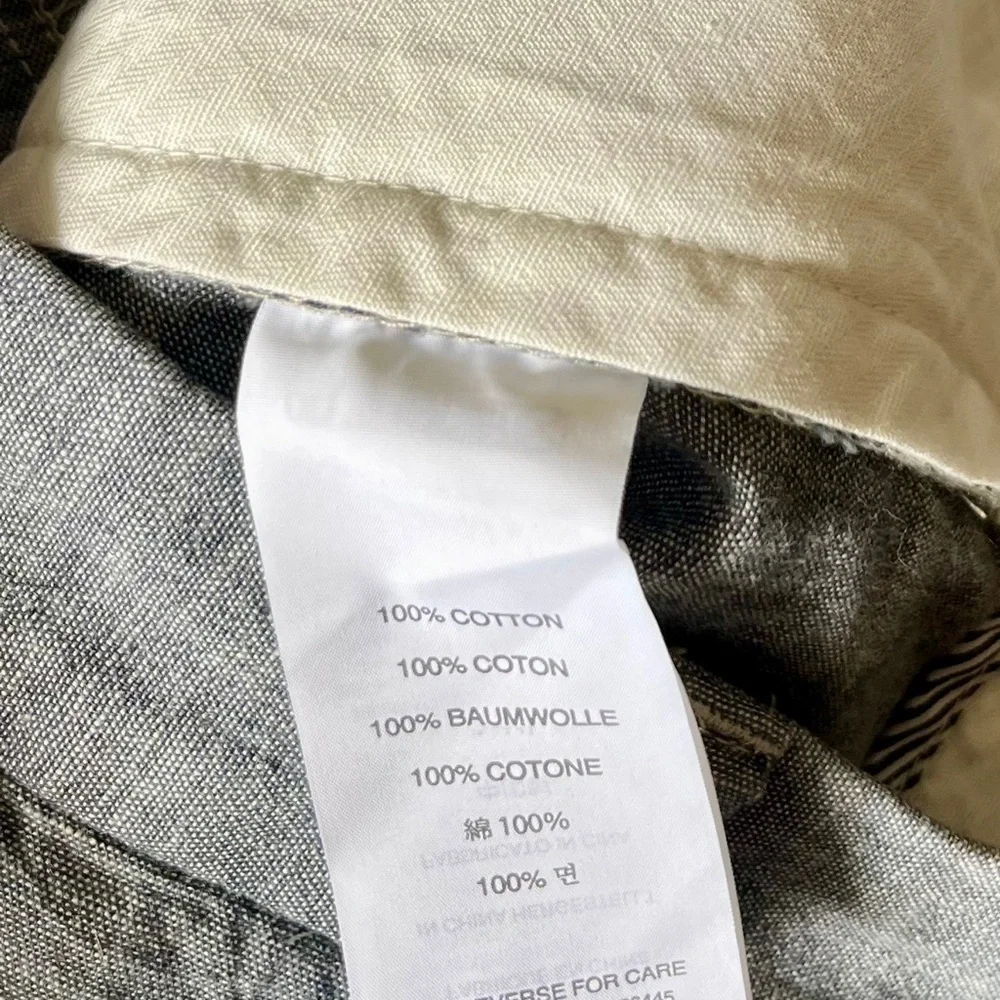 J. Crew Club Gray Chambray shorts size 34w and 10.5”L